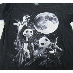 Disney Tim Burtons Nightmare Before Christmas Tee T-Shirt Size  Small Black